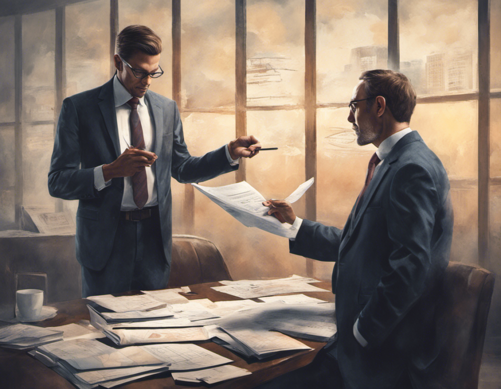 chelovek_v_delovom_kostyume_obsuzhdaet_finansovye_dokumenty_s_klientom chelovek_v_delovom_kostyume_obsuzhdaet_finansovye_dokumenty_s_klientom